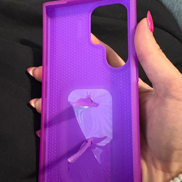 Purple Glitter Loopy Phone Case 24s ultra Samsung - Picture 3 of 3